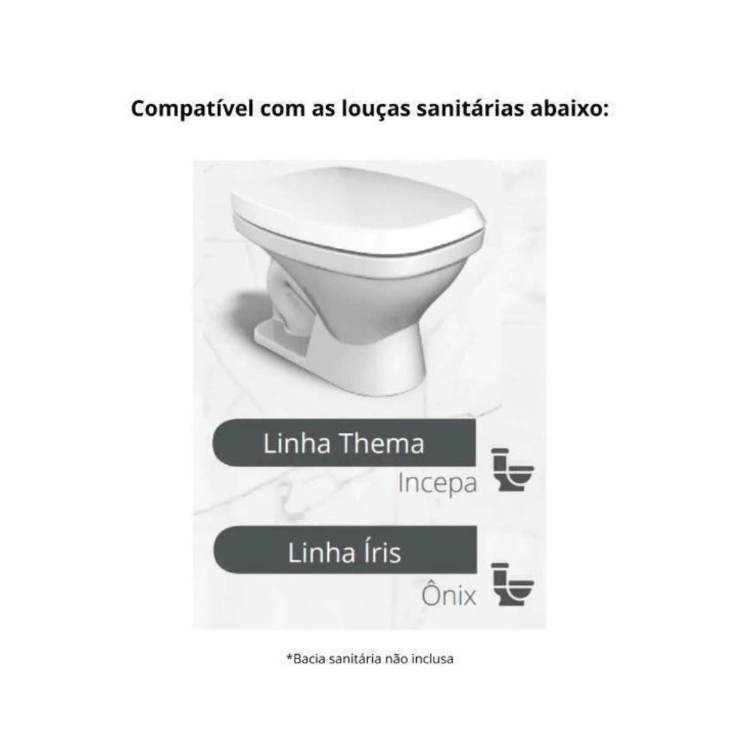 ASSENTO SANITÁRIO PLUS BRANCO - DURÍN - Imagem 2