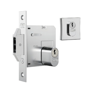 Fechadura 1006 Porta Bater/Correr Rosq. Quad Cromado - STAM