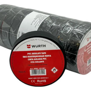 Fita Isolante Preta 18MMX20M - WURTH