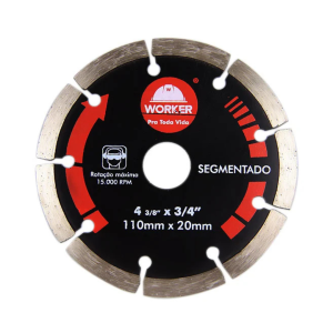 Disco Diamantado Segmentado 110X20MM - WORKER
