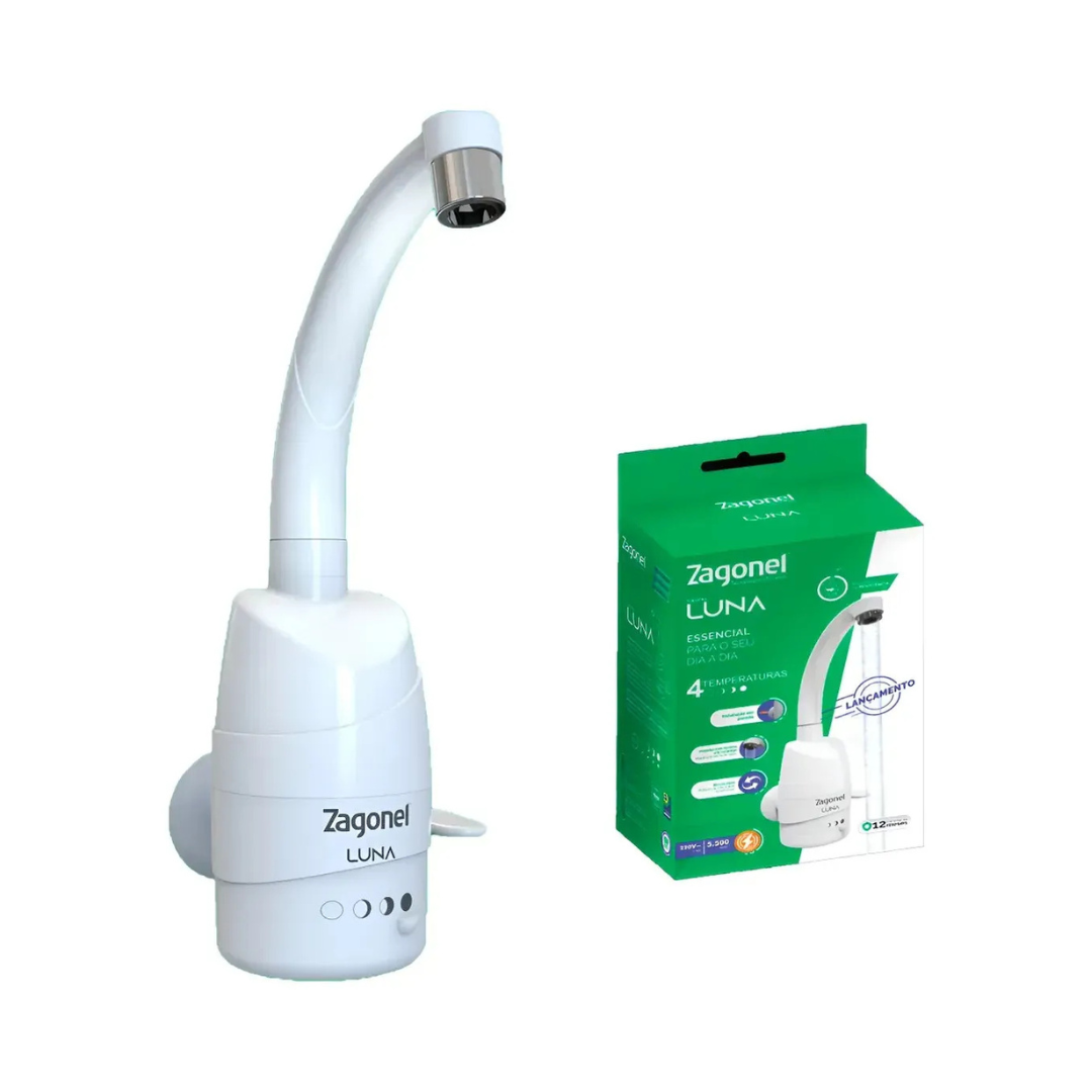 TORNEIRA LUNA 4 TEMPERATURAS BRANCO 220V - ZAGONEL - Imagem 4