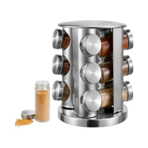 Porta Condimentos Giratório Inox 12 PÇS AJ19187 - MIMO
