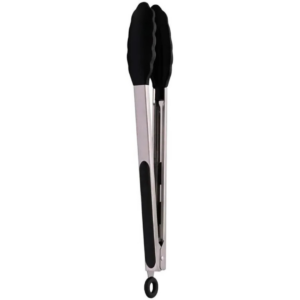 Pegador de Salada Inox Silicone Preto SN11234X - MIMO