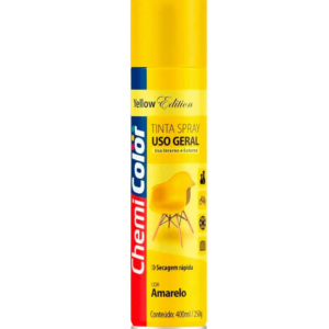 Tinta Spray Amarelo Brilhante 400ML - CHEMICOLOR