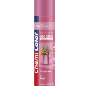 Tinta Spray Uso Geral Rosa 400ML - CHEMICOLOR