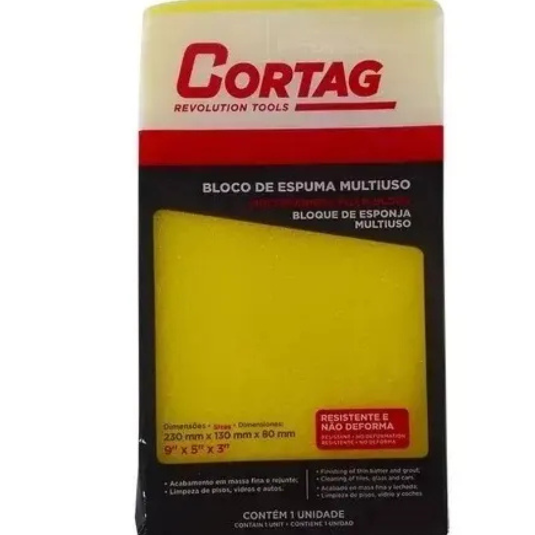 Bloco Espuma 230 X 130 X 80 MM - CORTAG