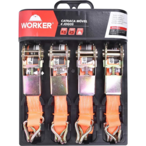 Catraca Movel 4Peças 25MM 4;6M 800KG - WORKER