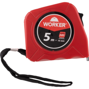 Trena 5M X 19MM ABS Vermelho - WORKER