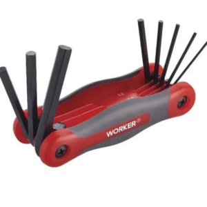 Jogo de Chave Torx 8 Peças Tipo Canivete - WORKER