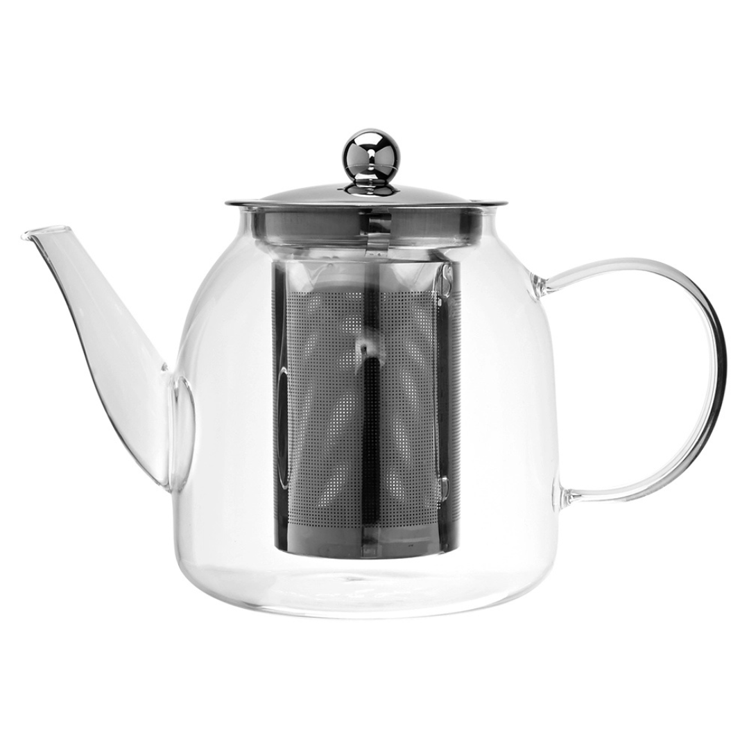 BULE PARA CHÁ DE VIDRO BORO COM INFUSOR 800ML - MIMO