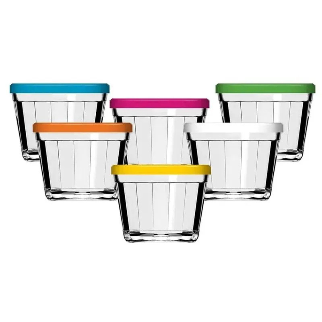 Tigela Com Tampa Americano Color 350 ML - NADIR