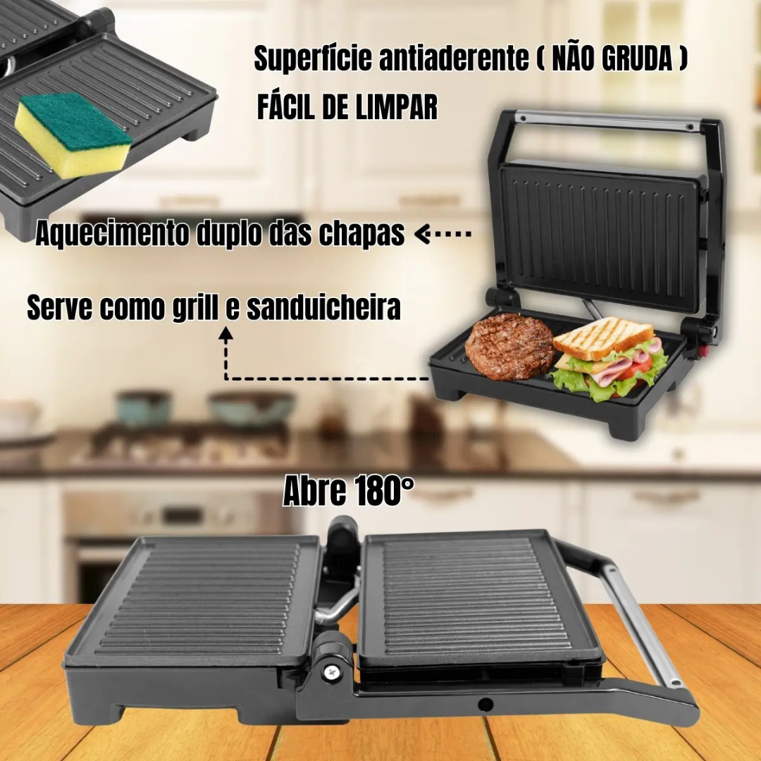 Grill Prime Austin Inox 127V 750W - A5 - Imagem 4