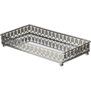 Bandeja em Metal Com Espelho 7176 - MART