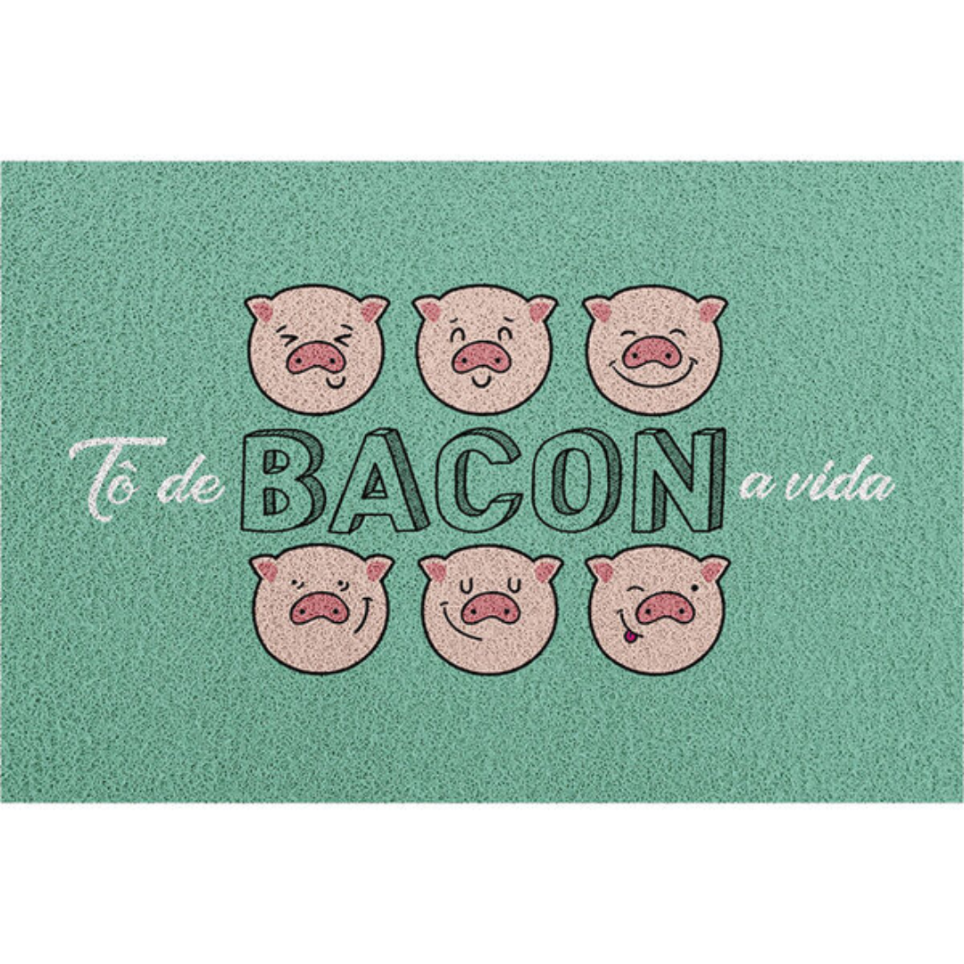 Tapete Capacho Bacon 40X60 0060 - KAPAZI