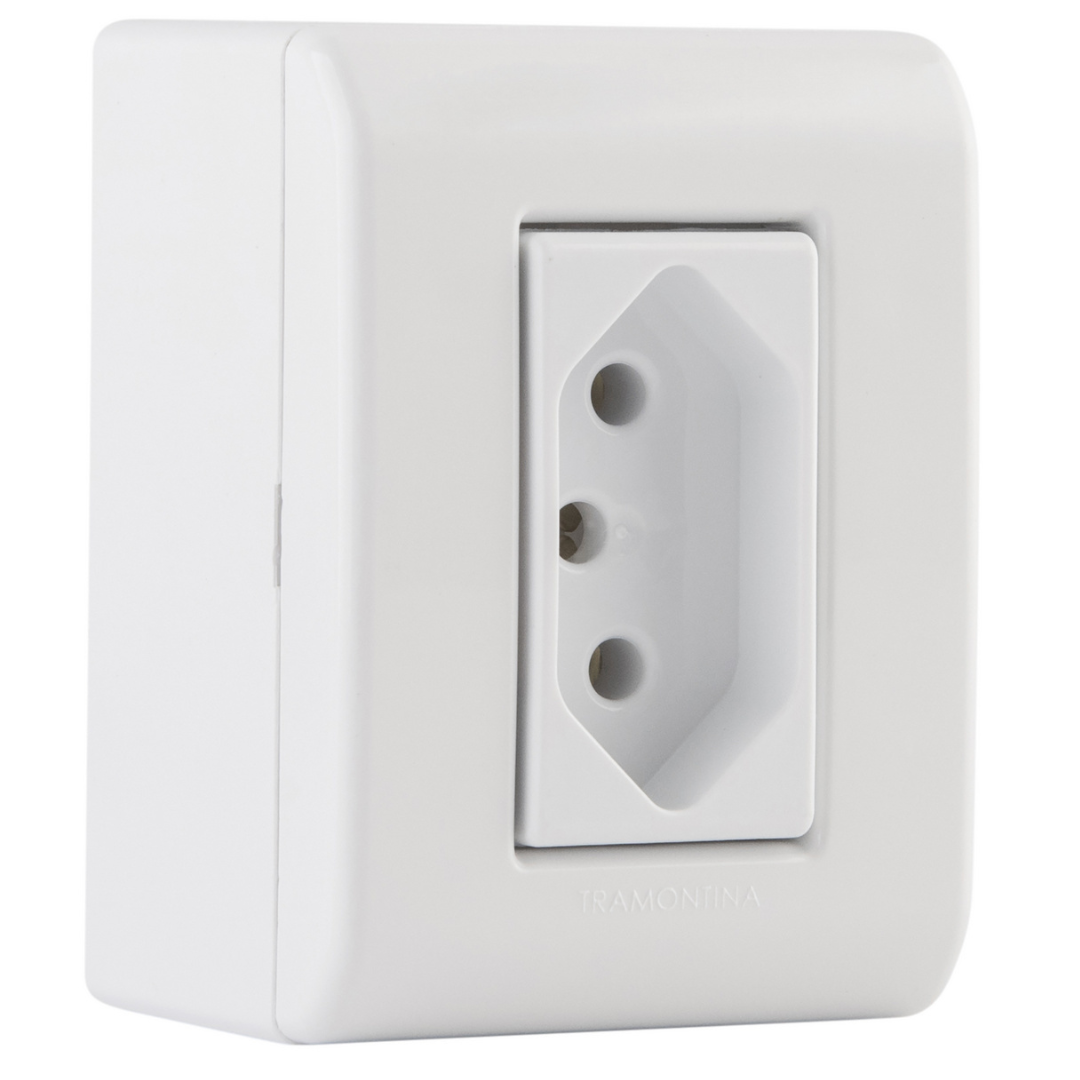 Caixa com1 Tomada 2P+T 20A/250V - TRAMONTINA