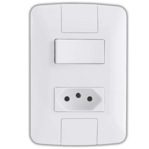 Conjunto Interruptor Paralelo+ Tomada 10A ARIA - TRAMONTINA