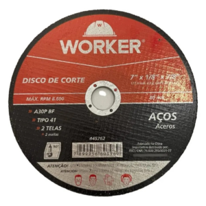 Disco Corte Ferro 2T 7X1/8X7/8 - WORKER