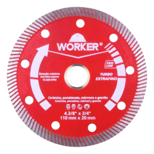 Disco Diamantado Porcelanato Ceramica 110X20 - WORKER