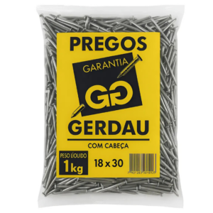 Prego 18X30 1kg - GERDAU