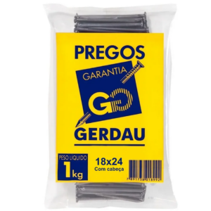 Prego 18X24 1kg - GERDAU