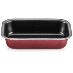 Forma de Cuca 25X15X5,5CM 1,5L de Aluminio Com Antiaderente Cor Cereja - MTA