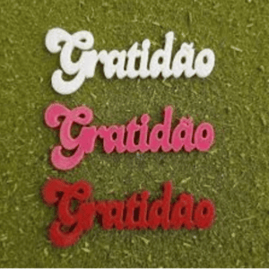 Palavra Acrilico Para Chimarrao 'Gratidao' - BOM CHIMA