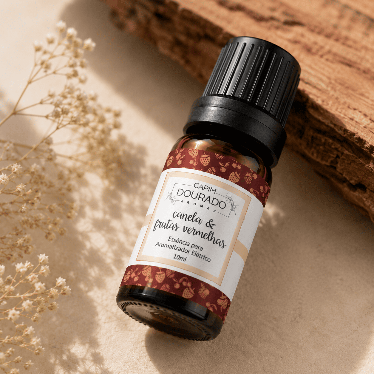 Essência Aromatizador Canela e Frutas Vermelhas 10ML - CAPIM DOURADO - Imagem 2