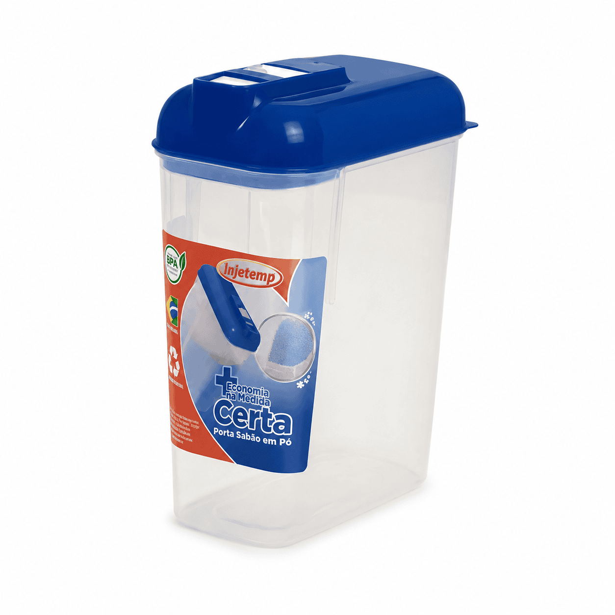 Porta Sabão em Pó Com Dosador 1,6KG - INJETEMP - Imagem 2