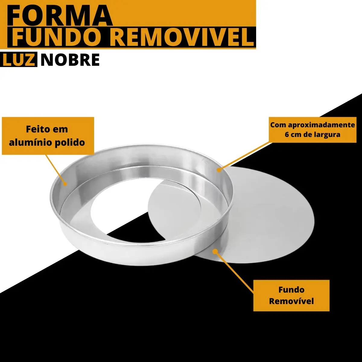 Forma Redonda Com Fundo Removível N°30 - LUZ NOBRE - Imagem 2
