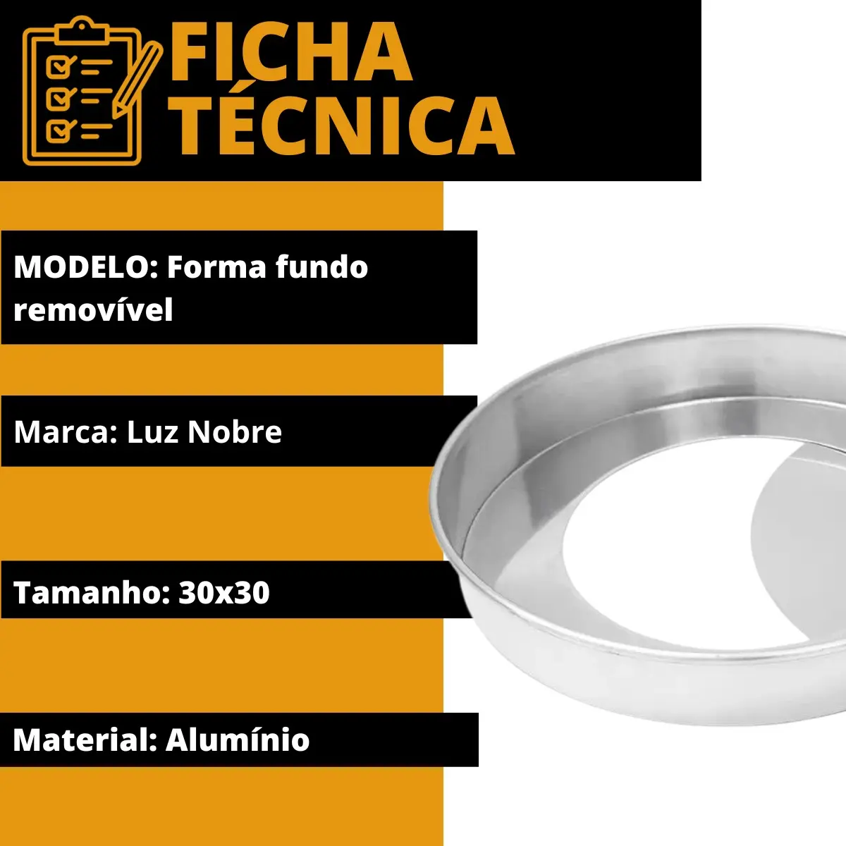 Forma Redonda Com Fundo Removível N°30 - LUZ NOBRE - Imagem 3