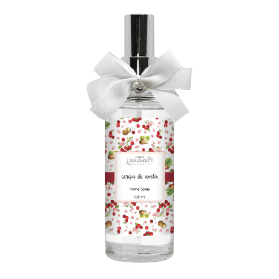 Home Spray Cereja e Avelã Vidro 120ML - CAPIM DOURADO