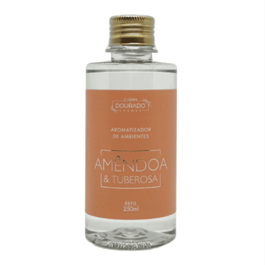 Aromatizador de Ambientes Amêndoa e Tuberosa Refil 250ML-CAPIM DOURADO