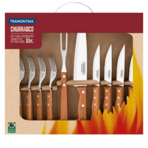 Kit Churrasco Inox 10 Peças Dynamic - TRAMONTINA