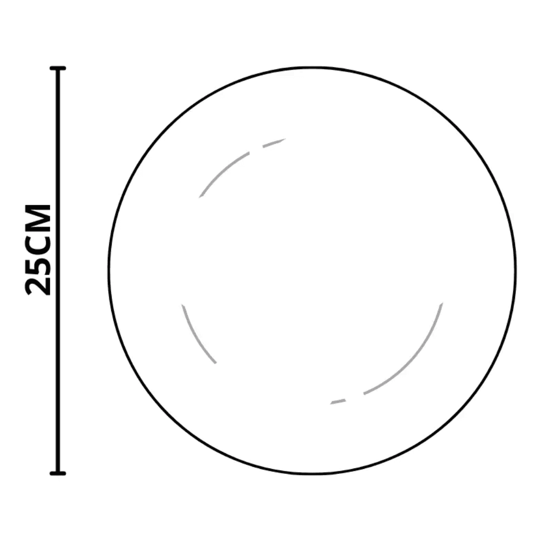 Prato Fundo Branco Relevo 25CM - ALLEANZA - Imagem 2
