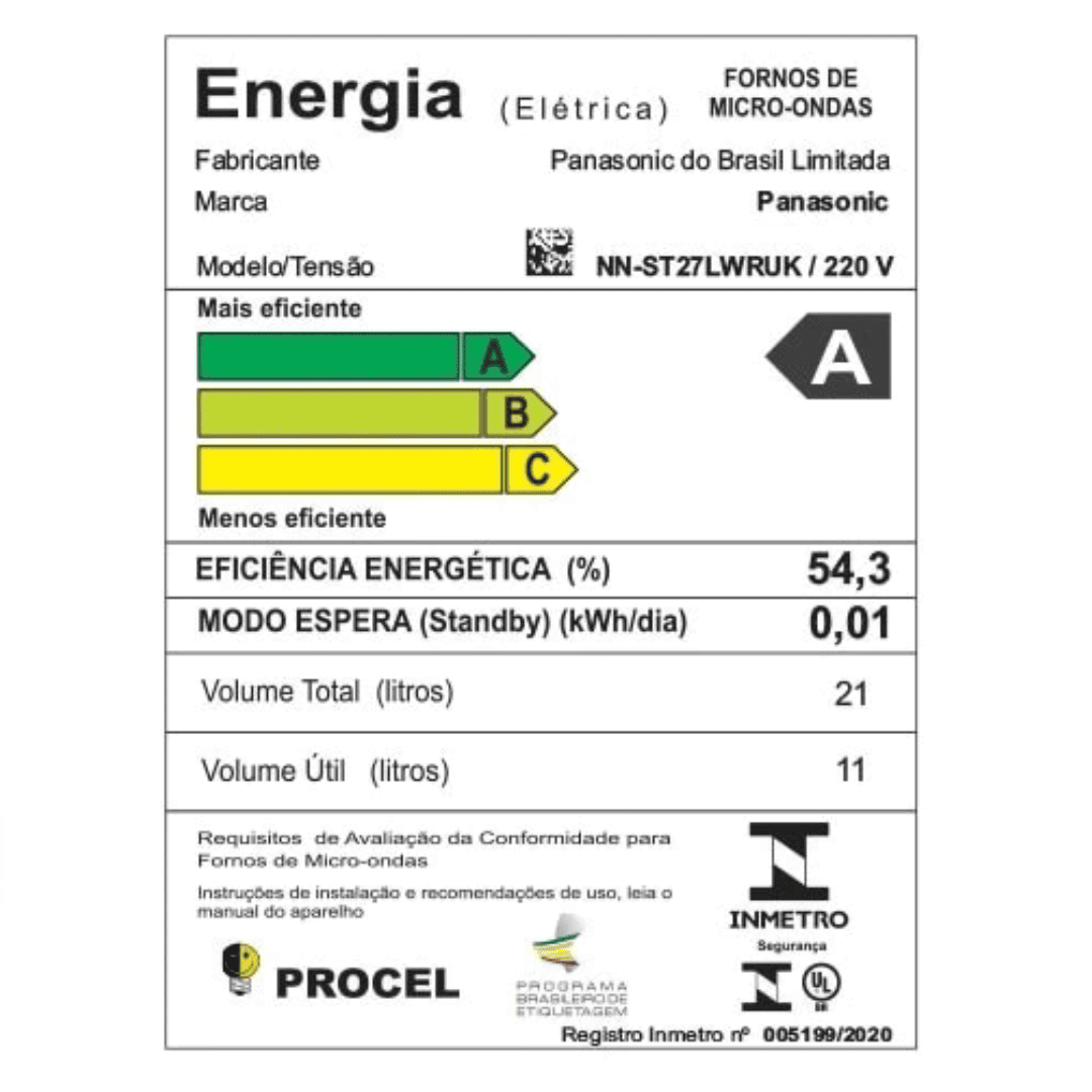 Micro-ondas 127V 21L - PANASONIC - Imagem 5