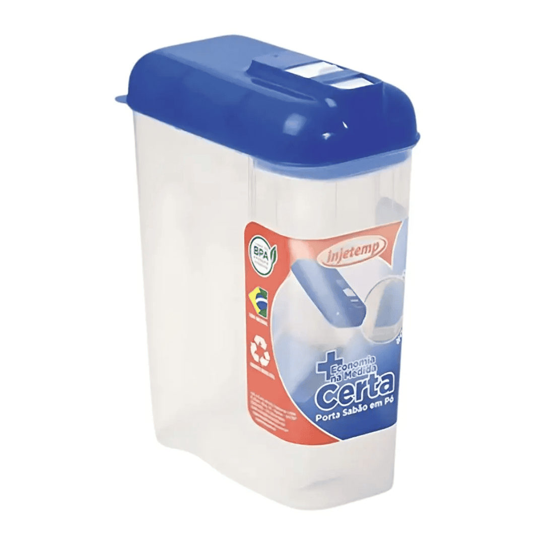 Porta Sabão em Pó Com Dosador 1,6KG - INJETEMP
